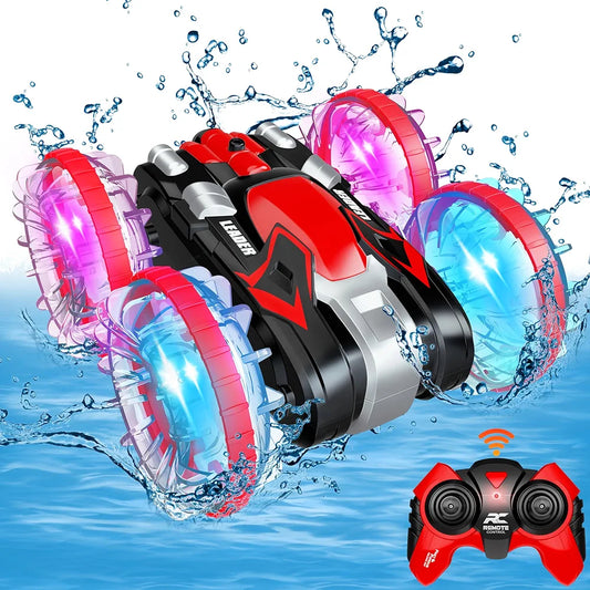 Remote control waterproof monster truck stunt car